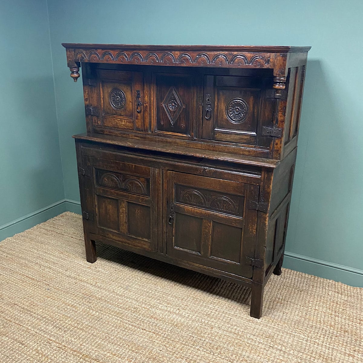 17th Century Period Oak Antique Court Cupboard Antiques World