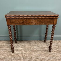 Stunning Victorian Mahogany Antique Games Table