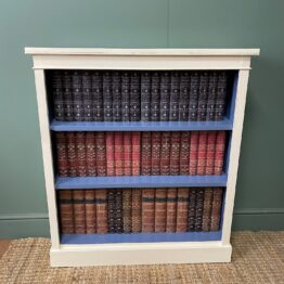 Antique Victorian Painted Open Bookcase