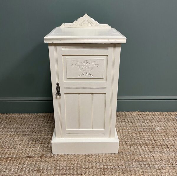 Victorian Painted Antique Bedside Cabinet