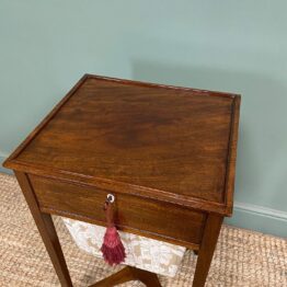 Georgian Mahogany Antique Sewing Table