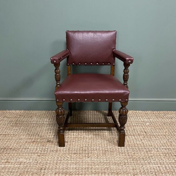 Quality Oak Antique Office Chair