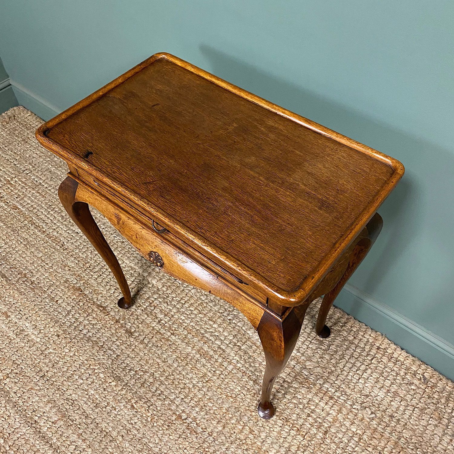 oak antique side table