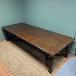 Huge Solid Oak Antique Table