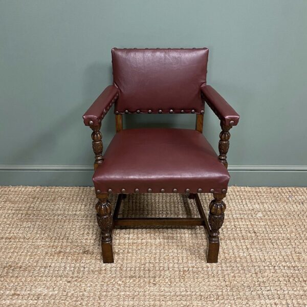 Quality Oak Antique Office Chair