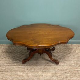 Stunning Victorian Serpentine Shaped Antique Centre Table