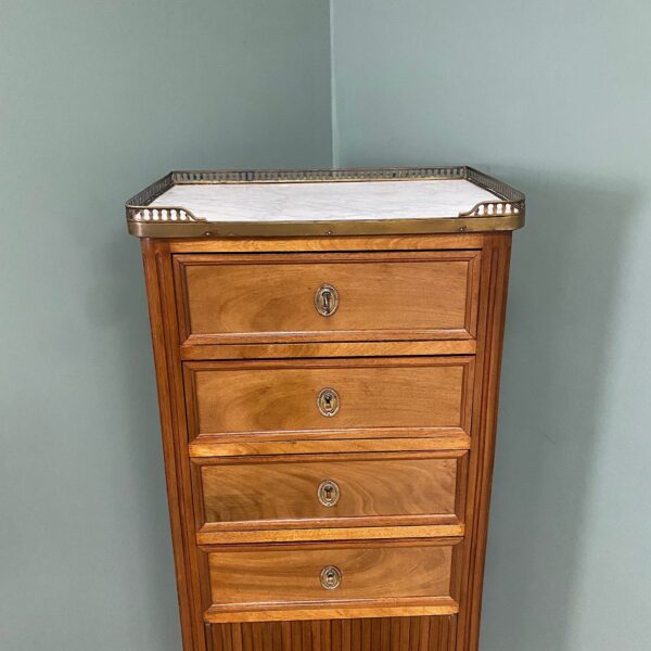 Striking Marble Top Antique Chest of Drawers