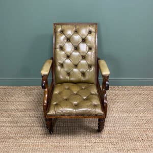 Victorian Antique Leather Armchair