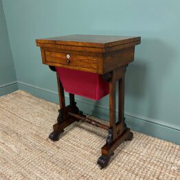 Spectacular Victorian Rosewood Antique Work Table