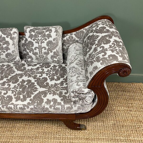 Spectacular Quality Mahogany Antique Chaise Lounge