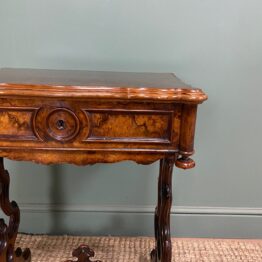 Fine Victorian Walnut Antique Side Table