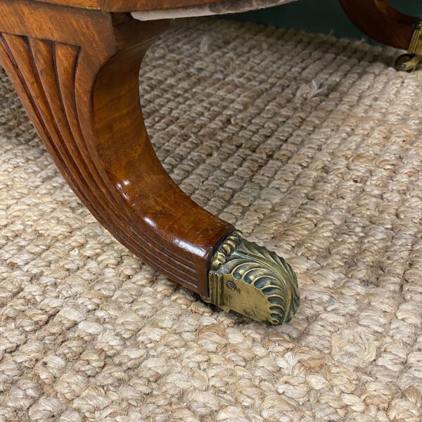 Spectacular Quality Mahogany Antique Chaise Lounge