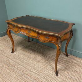 Spectacular Kingwood Antique Writing Table