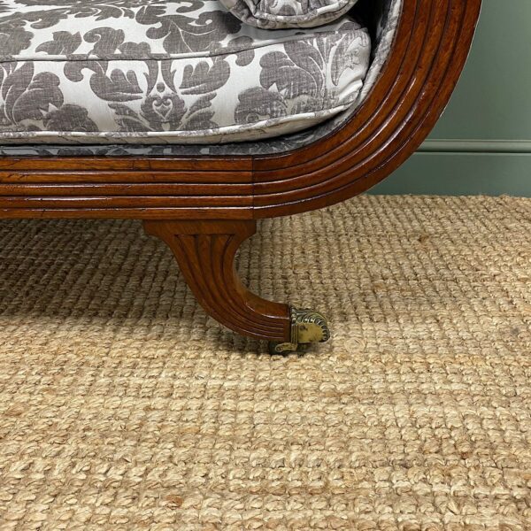 Spectacular Quality Mahogany Antique Chaise Lounge