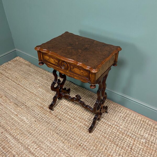 Fine Victorian Walnut Antique Side Table