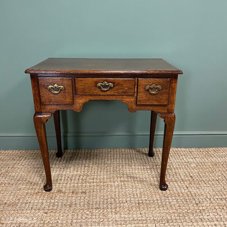 Stunning Georgian Oak Antique Low Boy - Antiques World