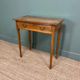Country House Antique Fruitwood Side Table