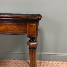 Quality Figured Walnut Victorian Antique Card Table / Games Table