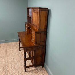 Unusual Victorian Gillows Walnut Secretaire Cabinet