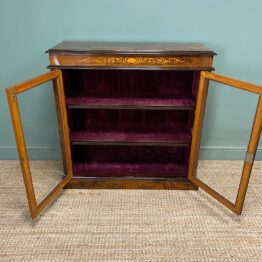 Quality Antique Victorian Rosewood Display Cabinet