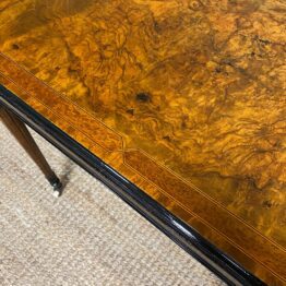 Quality Figured Walnut Victorian Antique Card Table / Games Table