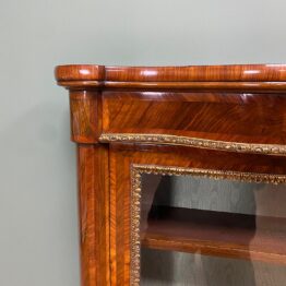 Spectacular Walnut & Kingwood Victorian Antique Side Cabinet