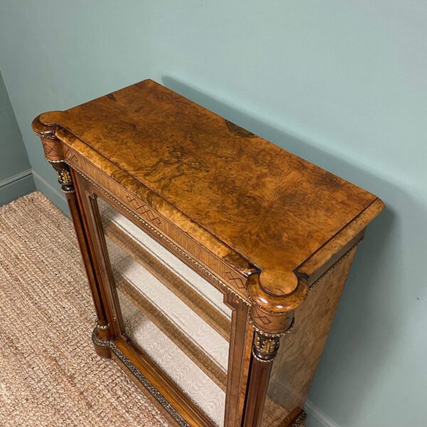 Fine Quality Antique Victorian Walnut Pier Cabinet