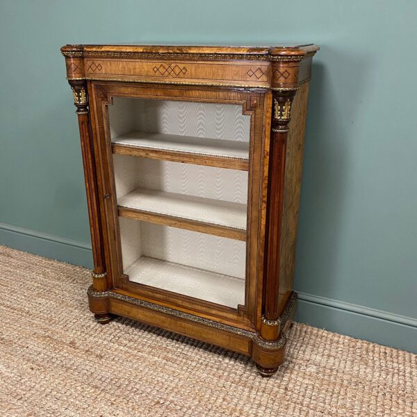 Fine Quality Antique Victorian Walnut Pier Cabinet