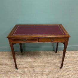 Stunning Antique Victorian Rosewood Desk by Maple & Co