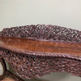 Unusual Antique Carved Burmese Console Table