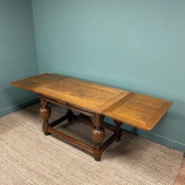 Unusual Small Extending Antique Refectory Table