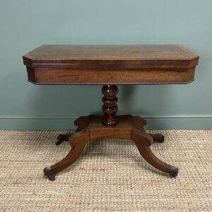 Quality Mahogany Antique Regency Games Table