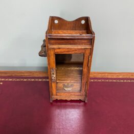 Small Oak Antique Smoking Cabinet