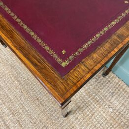 Stunning Antique Victorian Rosewood Desk by Maple & Co