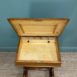 Spectacular Quality Antique Victorian Walnut Davenport Desk