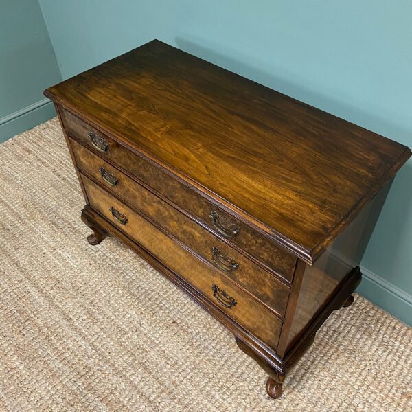 Spectacular Antique Edwardian Walnut Chest of Drawers