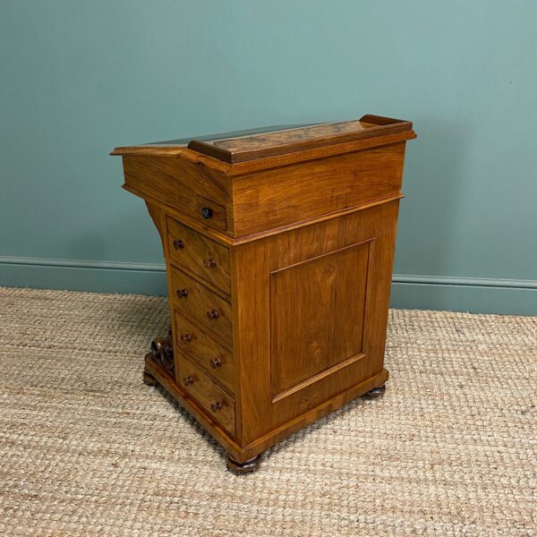 Spectacular Quality Antique Victorian Walnut Davenport Desk