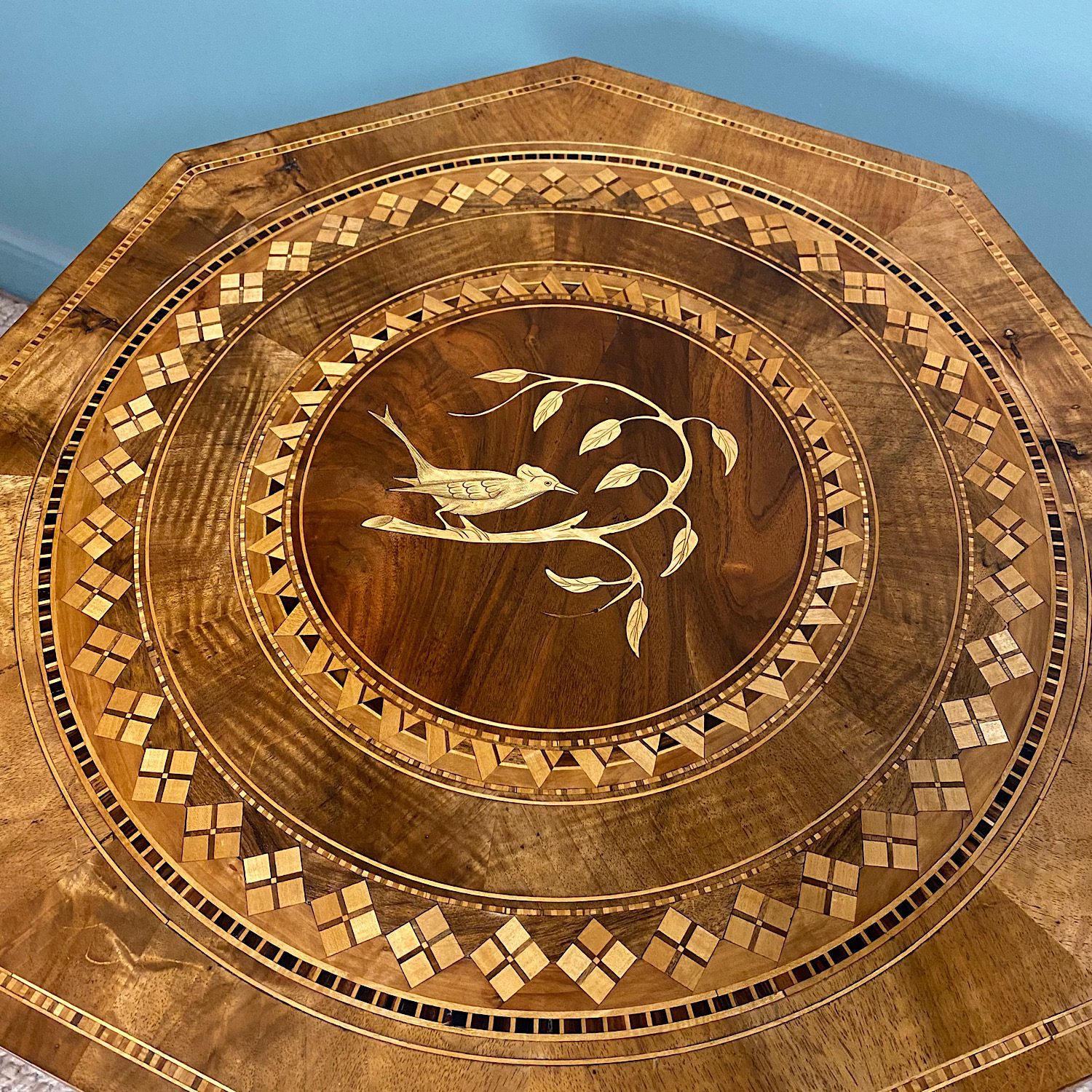 Spectacular Inlaid Antique Victorian Walnut Centre Table