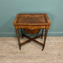 Fine Quality Antique Victorian Walnut Work Table