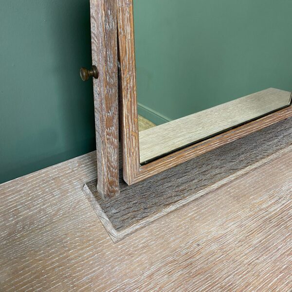 Arts & Crafts Limed Oak Mirror