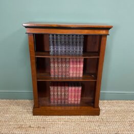 Victorian Antique Open Fronted Bookcase