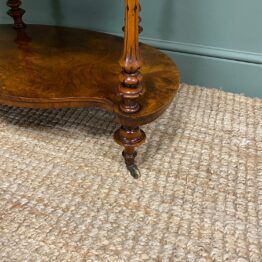 Superb Quality Antique Victorian Walnut What Not