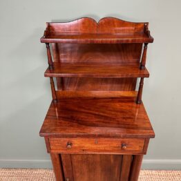Superb Slim Antique Victorian Mahogany Chiffonier / Cupboard