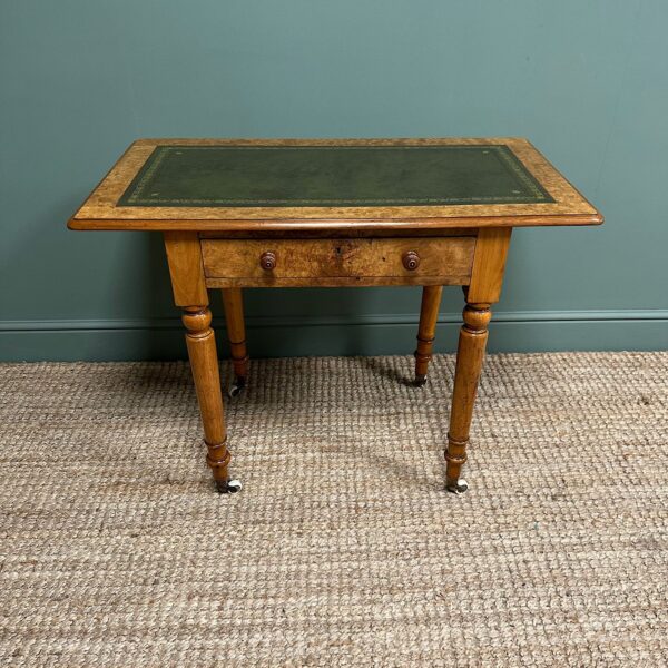 Quality Antique Victorian Walnut Writing Table