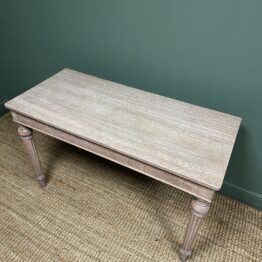 Outstanding Limed Oak Victorian Antique Console Table