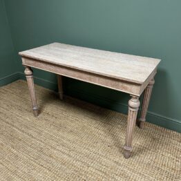 Outstanding Limed Oak Victorian Antique Console Table