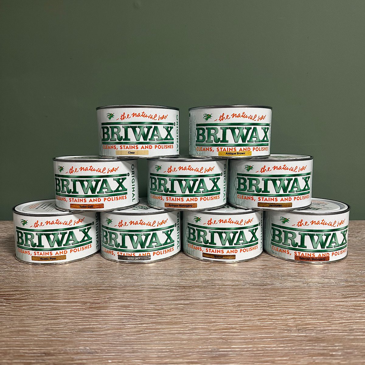 Briwax (Silver Gray) Furniture Wax Polish, Cleans, stains, and polishe -  Hard To Get Items