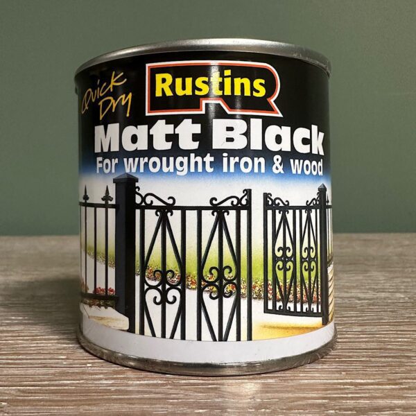 Rustins Matt Black Paint