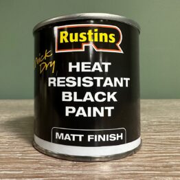 Rustins Heat Resistant Black Paint