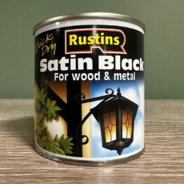 Rustins Satin Black Paint